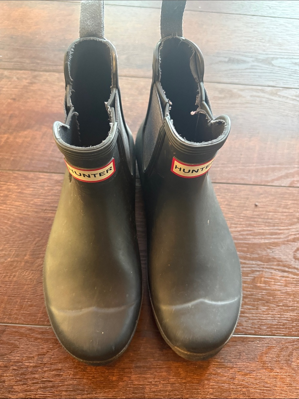 Hunter Women’s Gray Chelsea Rain Boots